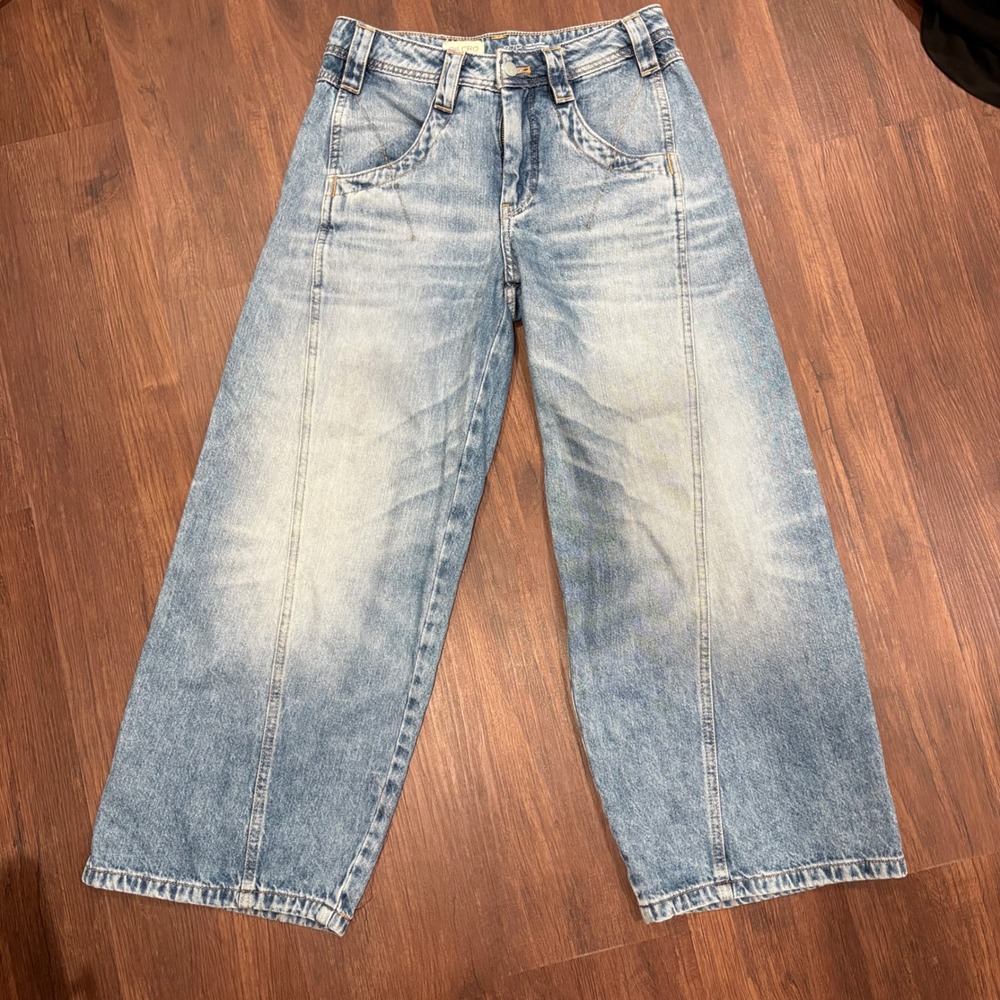 Pilcro NWOT Kenny High Rise Tapered Barrel Leg Jeans 27P Anthropologie Everyday